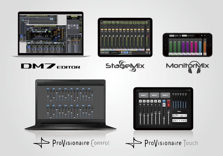 Yamaha Digital Mixing Console DM7: 兼容軟件，方便控制